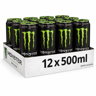 Энергетик Monster (Монстер) Green Zero, чёрный, 0.5 л
