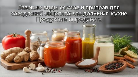 Базовые виды соусов и приправ для заведений общепита: что должно быть на кухне