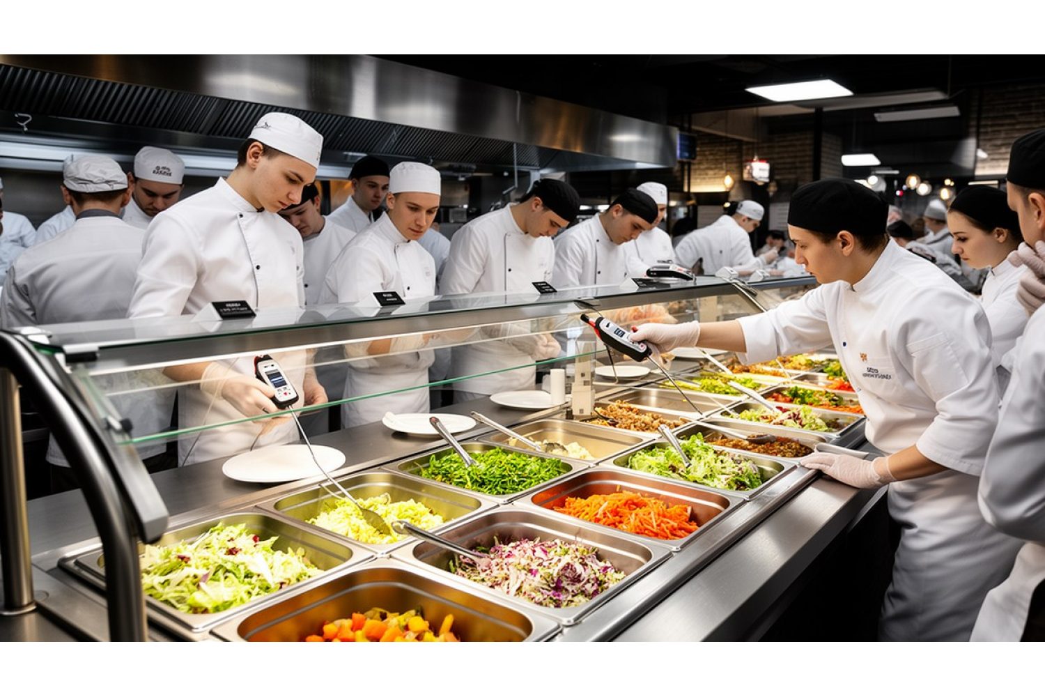 Безопасный салат-бар по СанПиН: температуры, инвентарь, уборка и контроль