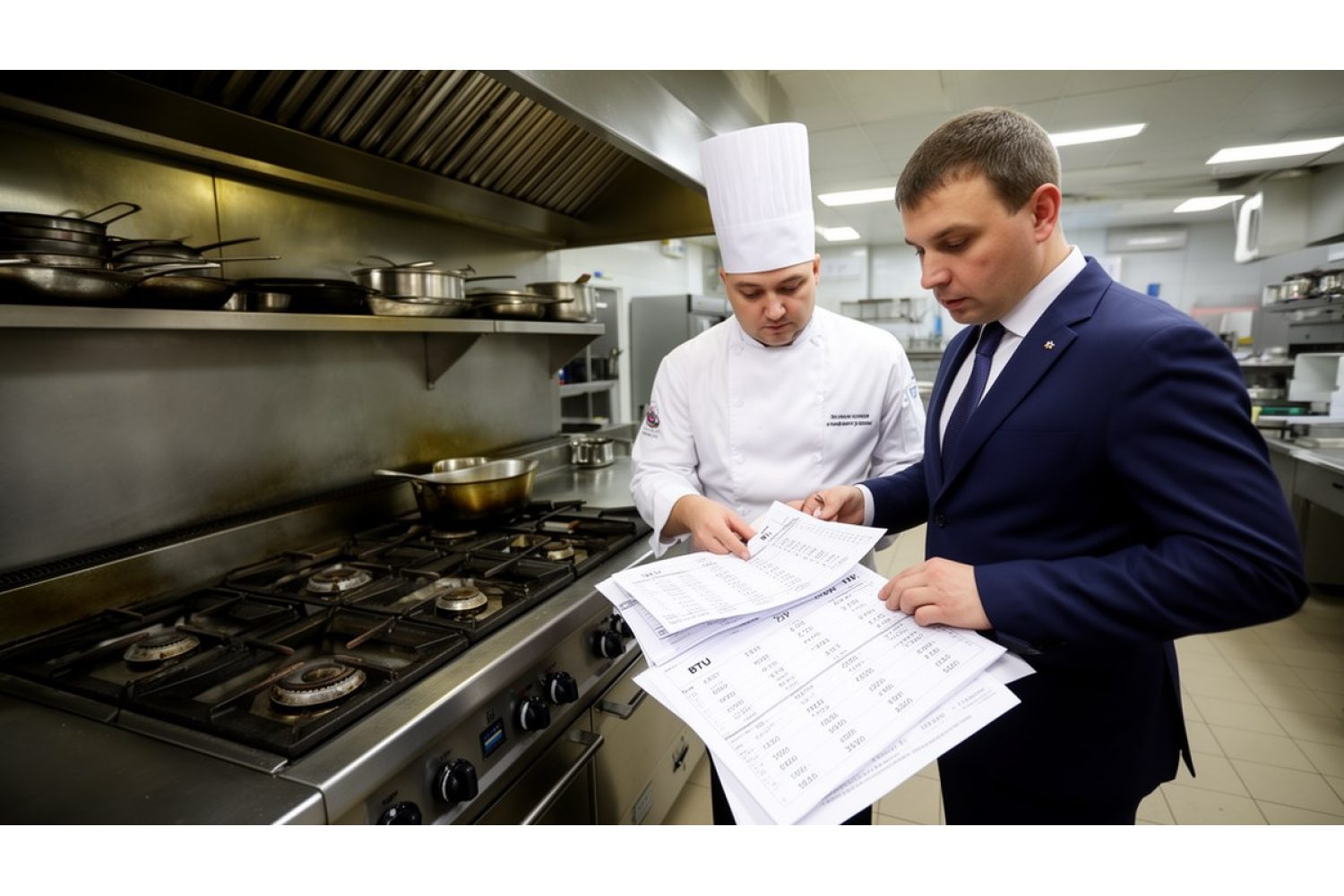 Как выбрать газовое оборудование для ресторана по мощности BTU и кВт