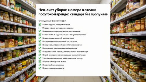 Чек-лист уборки номера в отеле и посуточной аренде: стандарт без пропусков