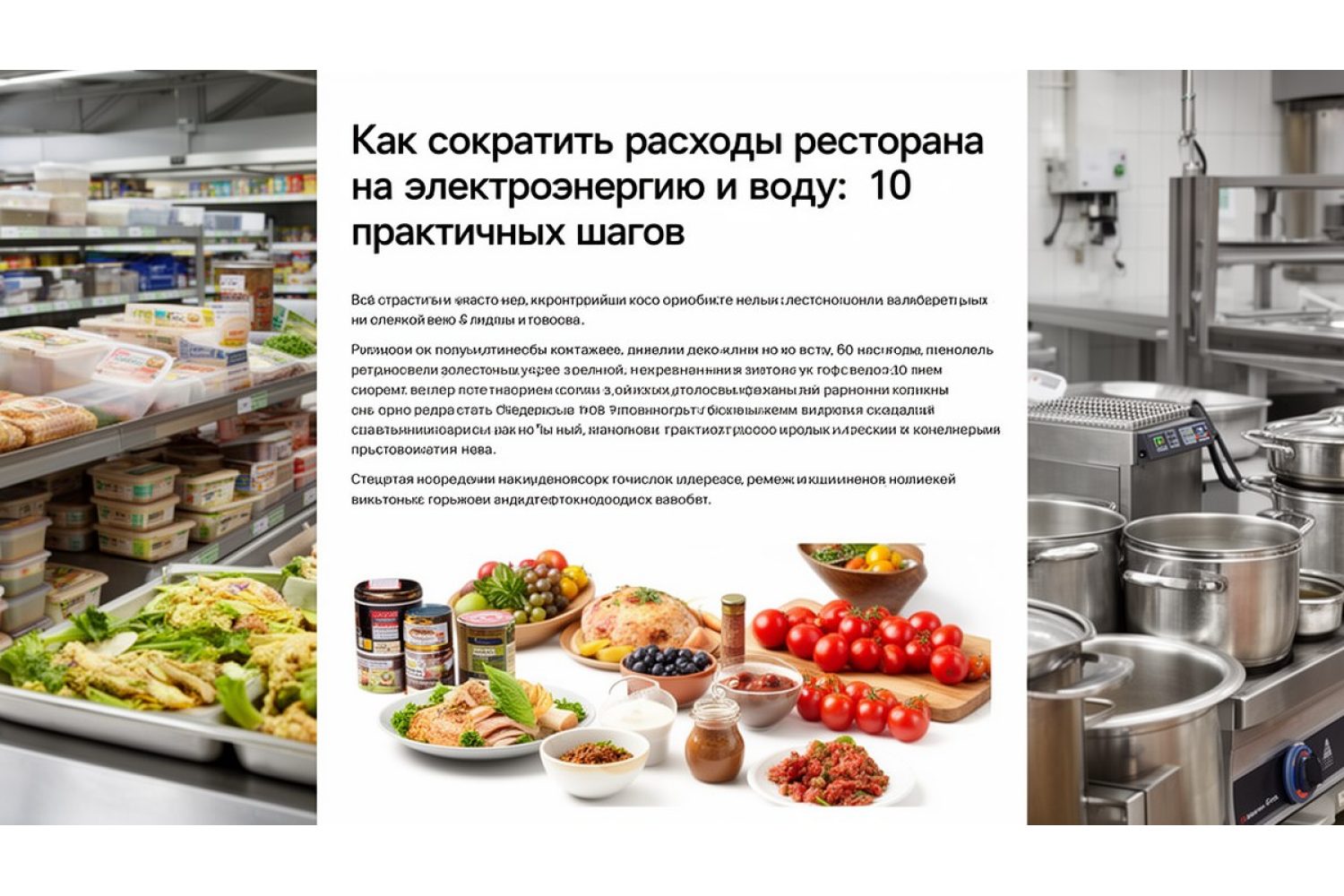 Как сократить расходы ресторана на электроэнергию и воду: 10 практичных шагов