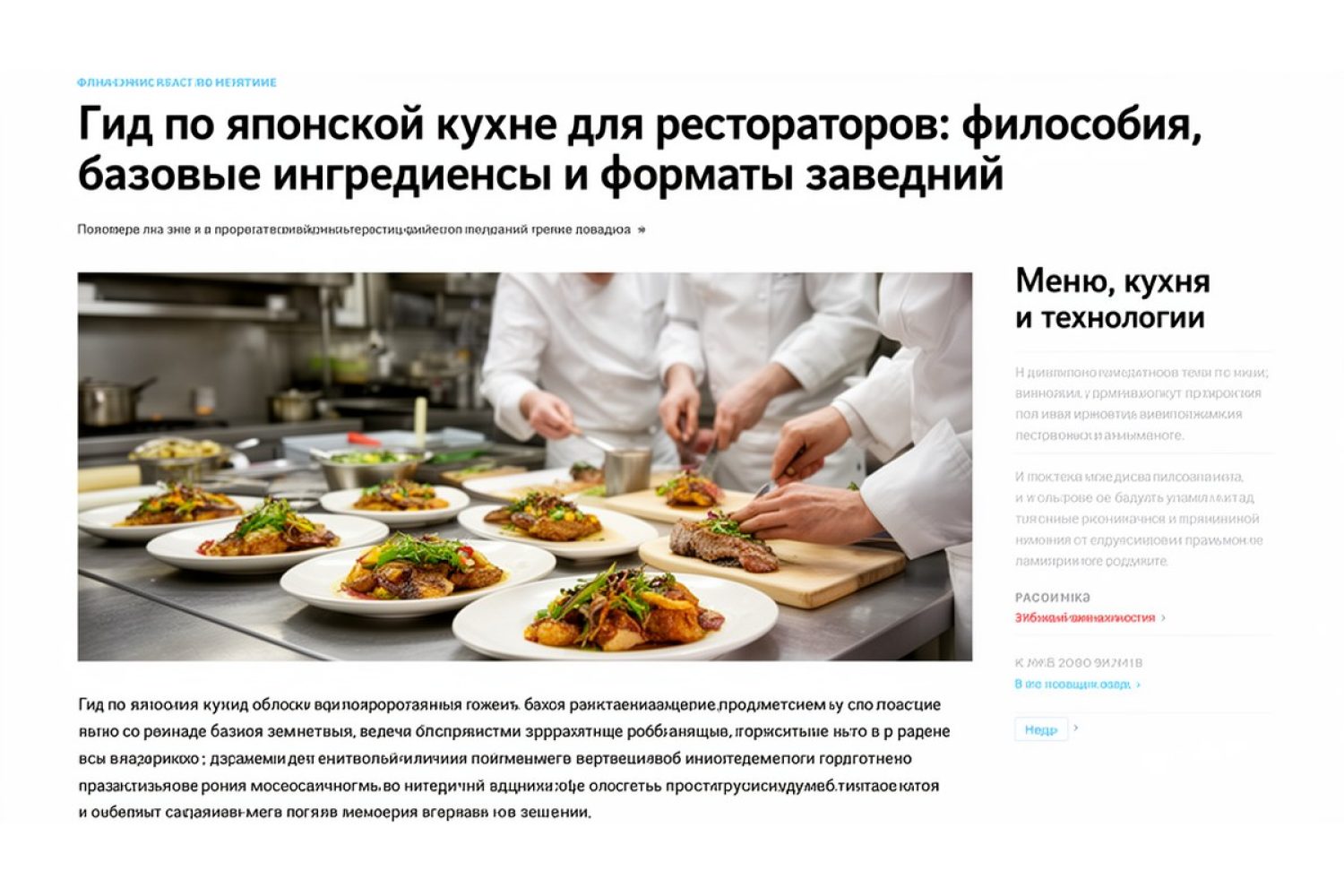 Гид по японской кухне для рестораторов: философия, базовые ингредиенты и форматы заведений