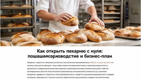 Как открыть пекарню с нуля: пошаговое руководство и бизнес-план