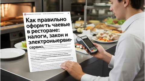 Как правильно оформить чаевые в ресторане: налоги, закон и электронные сервисы