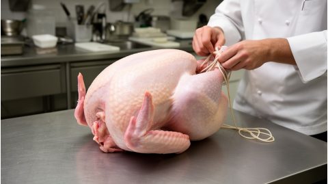 Как правильно перевязать индейку перед запеканием