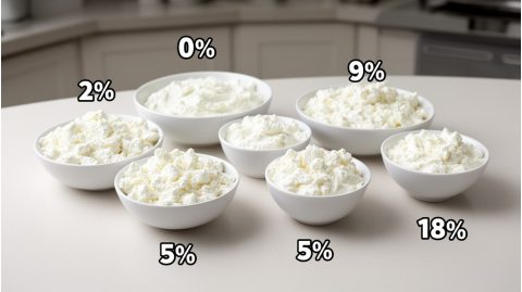 Калорийность творога: КБЖУ по разной жирности