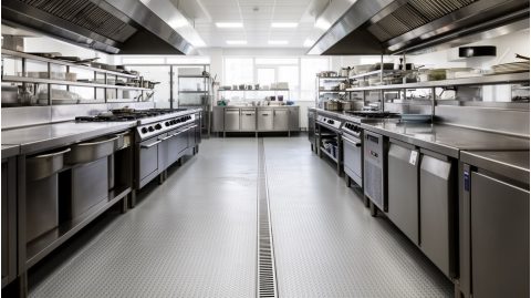 Как выбрать напольное покрытие для профессиональной кухни
