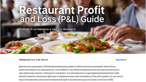 Отчет о прибылях и убытках (P&L) ресторана: как составить и анализировать