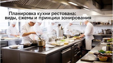 Планировка кухни ресторана: виды, схемы и принципы зонирования