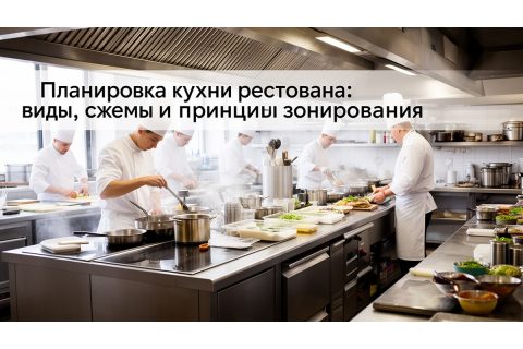 Планировка кухни ресторана: виды, схемы и принципы зонирования