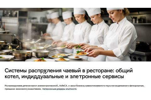 Системы распределения чаевых в ресторане: общий котел, индивидуальные и электронные сервисы