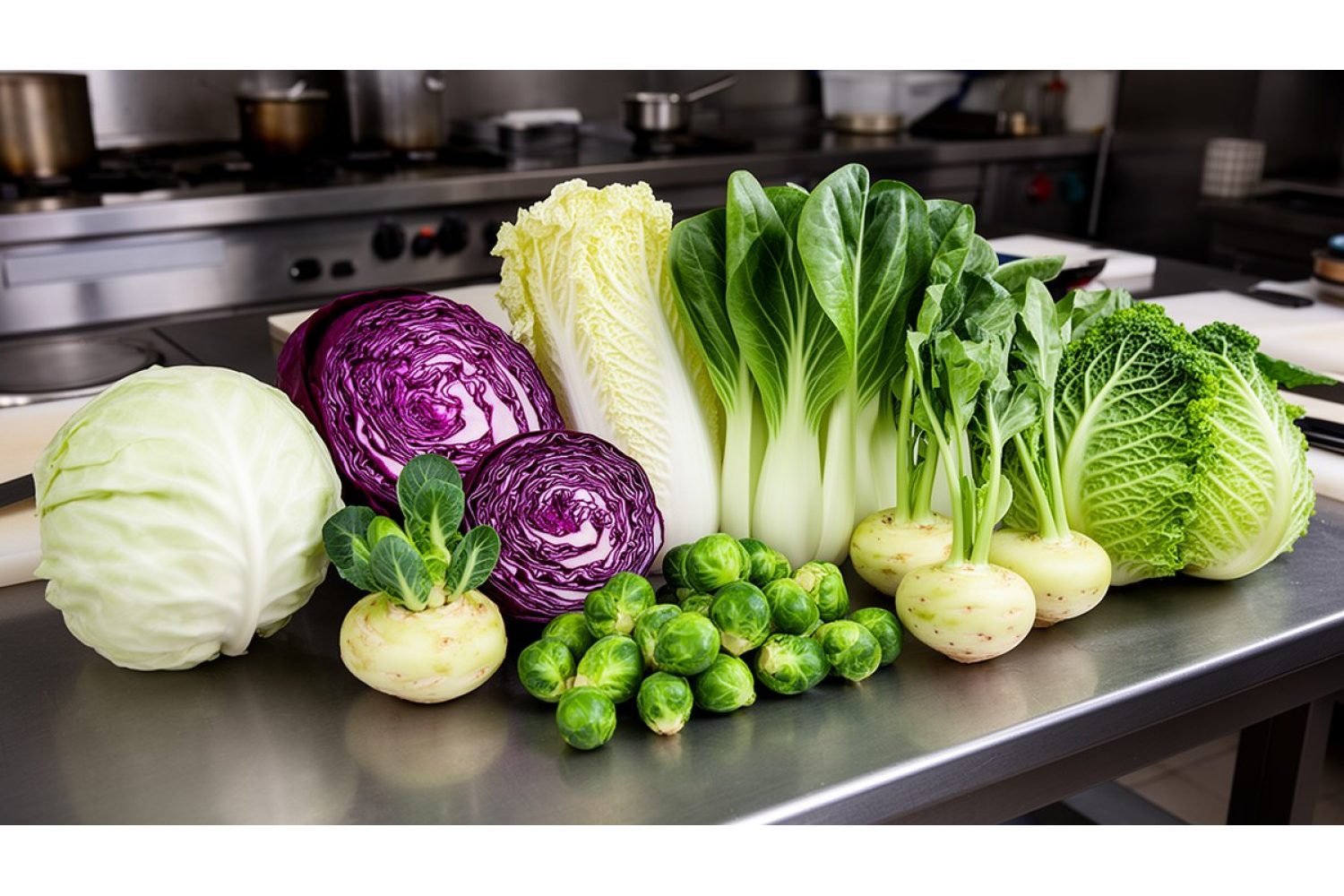 Виды капусты для ресторанов и кафе: белокочанная, краснокочанная, пекинская, пак-чой, савойская, кольраби и брюссельская