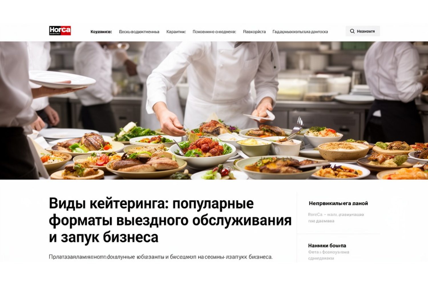 Виды кейтеринга: популярные форматы выездного обслуживания и запуск бизнеса