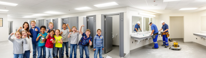 Как «Группа Лента» улучшает условия в школьных туалетах