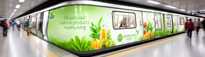 Казанский метрополитен: поезд с посланием о чистоте продуктов