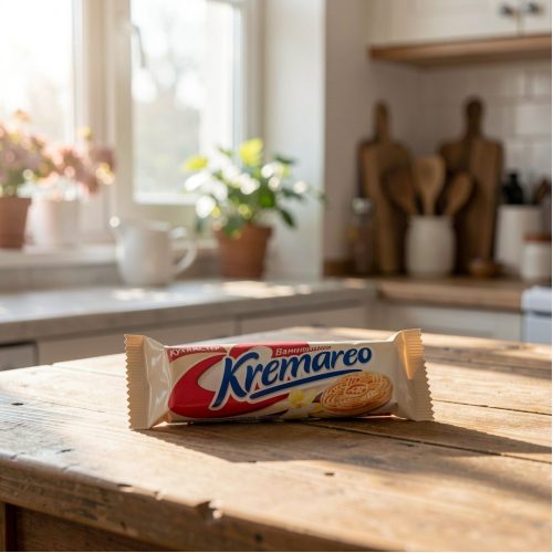 Печенье Кухмастер КМ Кремарео с ванилью, 100г