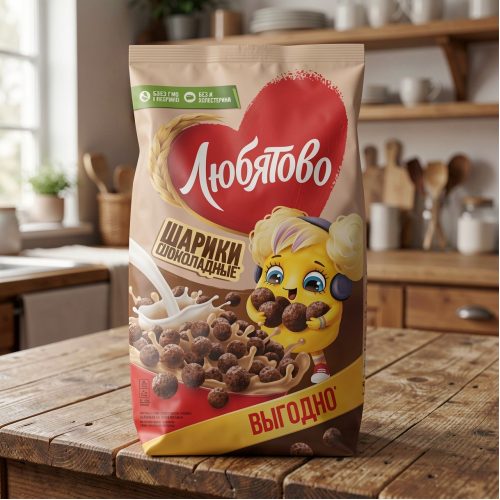 Шарики шоколадные Любятово, 500г