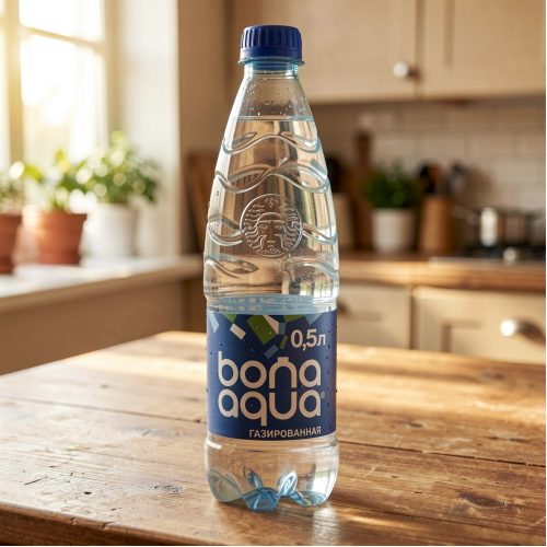 Вода Bon Aqua сильногазированная, 0.5 л