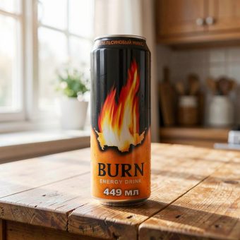 Энергетик Burn (Бёрн) Апельсин, оранжевый, 0.449 л