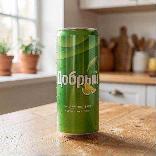 Лимонад Добрый, лимон-лайм, 0.33 л