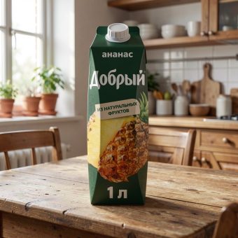Нектар Добрый, ананас-яблоко, 1 л