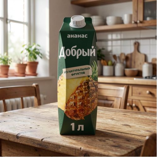 Нектар Добрый, ананас-яблоко, 1 л