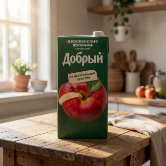 Нектар Добрый, деревенские яблочки, 2 л