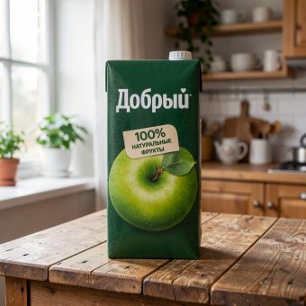 Нектар Добрый, фермерские яблочки, 2 л