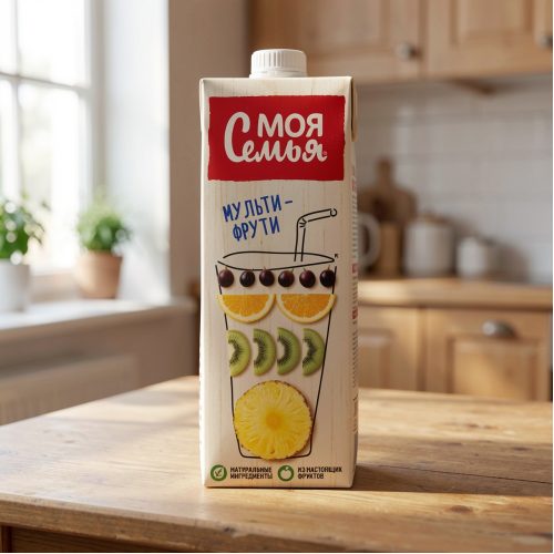 Нектар Моя Семья, мультифрукт, 0.95 л