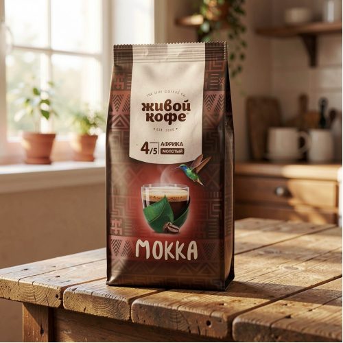 Кофе Живой Moka, молотый, 200 г