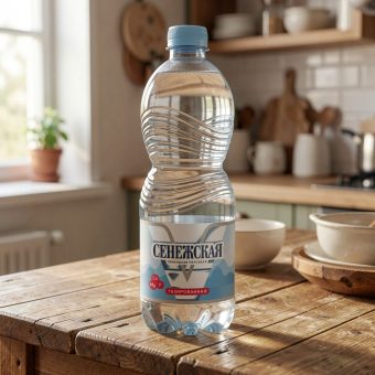 Вода Сенежская минеральная газированная, 0.5 л