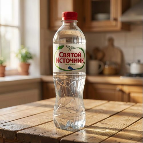 Вода Святой Источник газированная, 0.5 л