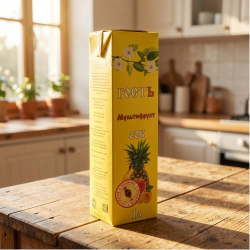 Сок Гость, мультифрукт, 0.2 л