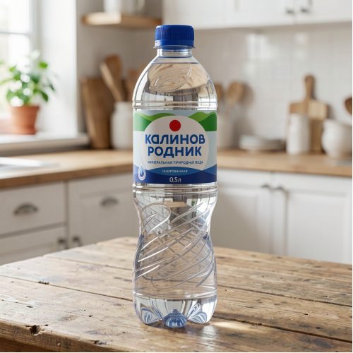 Вода Калинов Родник минеральная питьевая газированная, 0.5 л