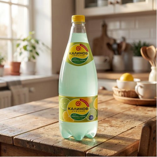 Лимонад Калинов Родник, лимон-лайм, 0.5 л