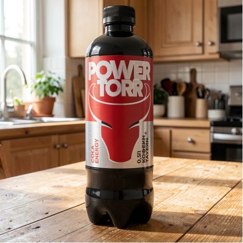 Энергетик Power Torr (Пауэр Торр) Metal Cola Energy, красный, 0.5 л