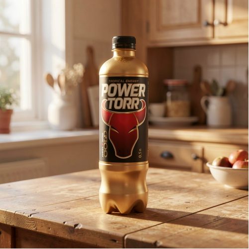 Энергетик Power Torr (Пауэр Торр) Gold, жёлтый, 0.5 л