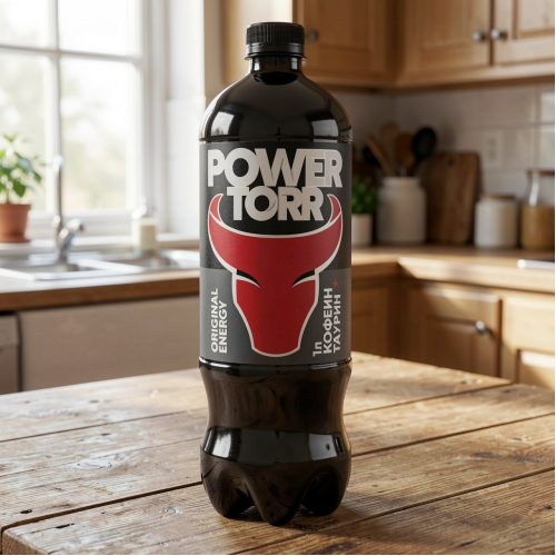 Энергетик Power Torr (Пауэр Торр) Энерджи, чёрный, 0.5 л