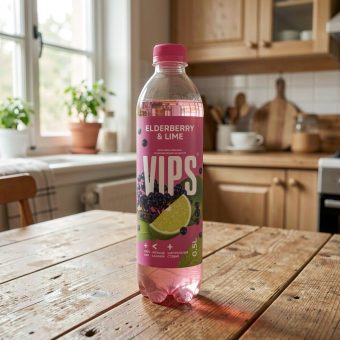 Лимонад VIPs, лайм-бузина, 0.5 л