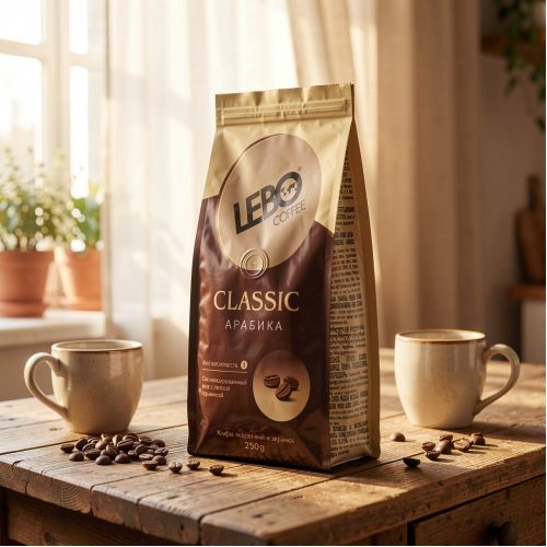 Кофе Lebo Классик, зерно, 250 г