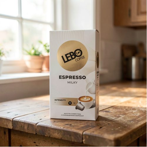 Кофе Lebo Espresso Milky, в капсулах, 55 г
