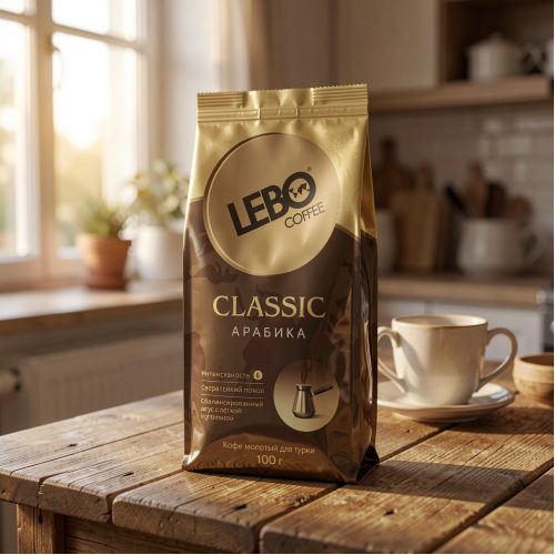 Кофе Lebo Классик, молотый для турки, 100 г