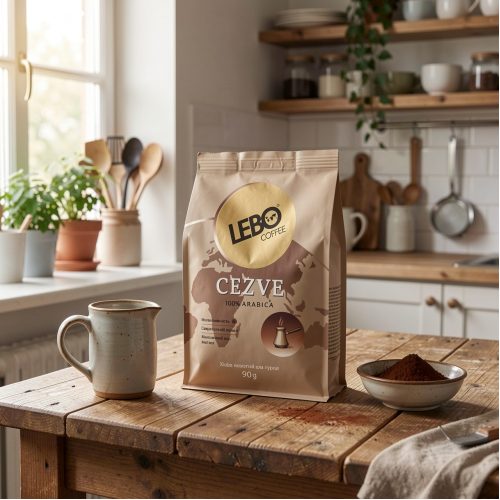 Кофе Lebo Джезва Арабика среднеобжаренная, молотый для турки, 90 г
