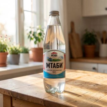 Вода Мтаби минеральная лечебно-столовая газированная, 1.25 л