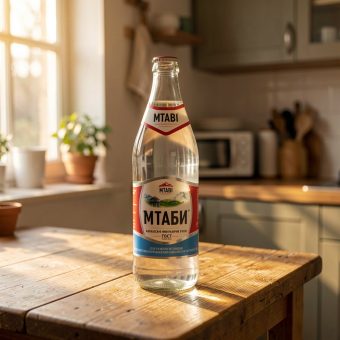 Вода Мтаби минеральная лечебно-столовая газированная, 0.45 л