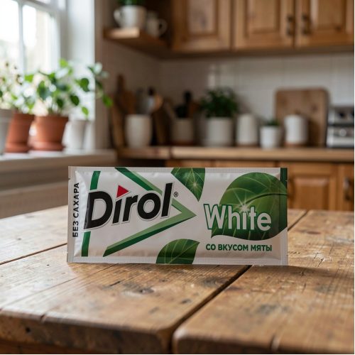 Жевательная резинка Дирол White со вкусом мяты, 13,6г