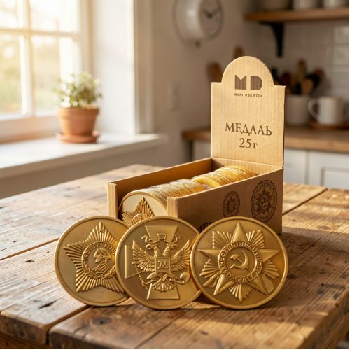 Медаль из кондитерской глазури Монетный двор Ордена, 25г