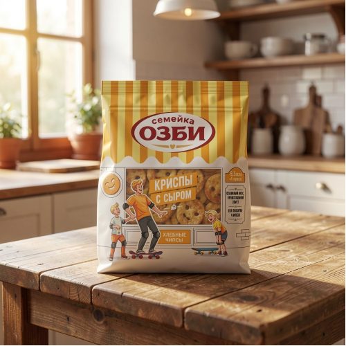 Хлебные чипсы с сыром Озби, 3кг