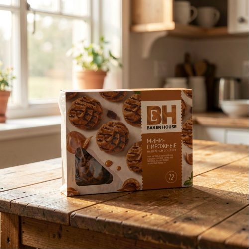 Мини-пирожные Baker House крошка с варёной сгущёнкой, 240г